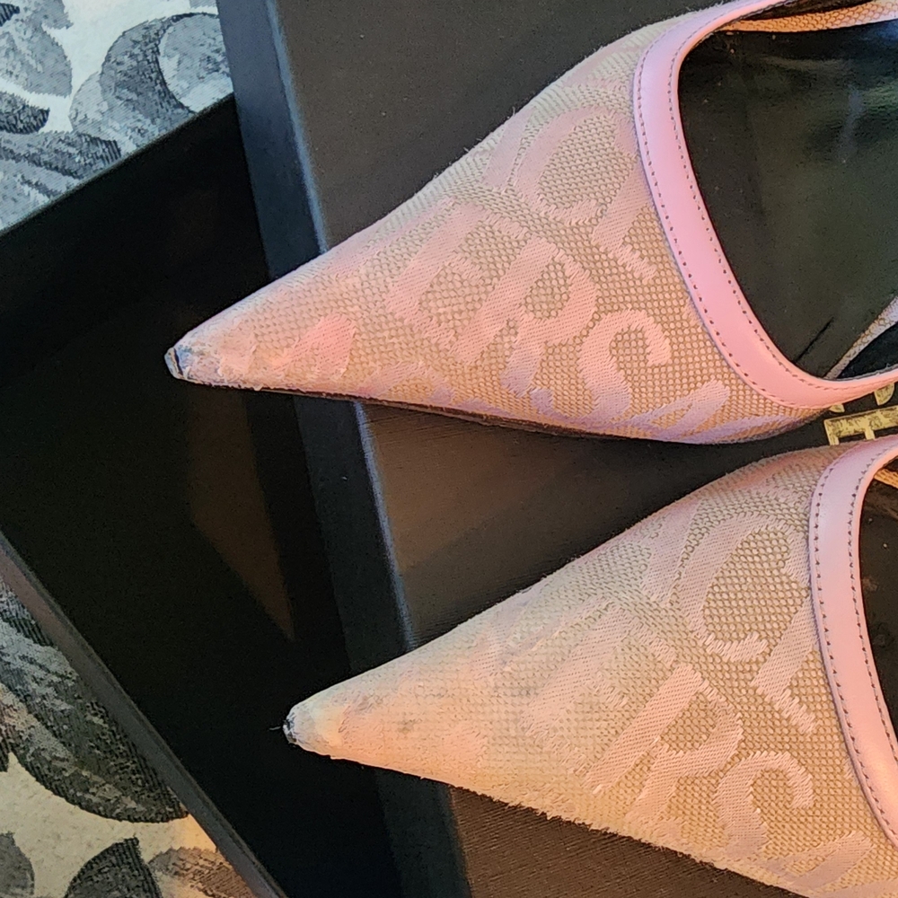 EUC Versace Pink Heels with Stiletto Design - Picture 6 of 8